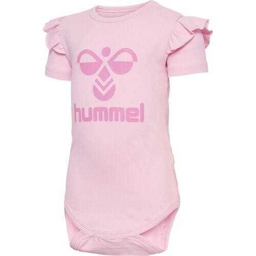 Hummel hmlDREAM RUFFLE BODY S/S - parfait pink