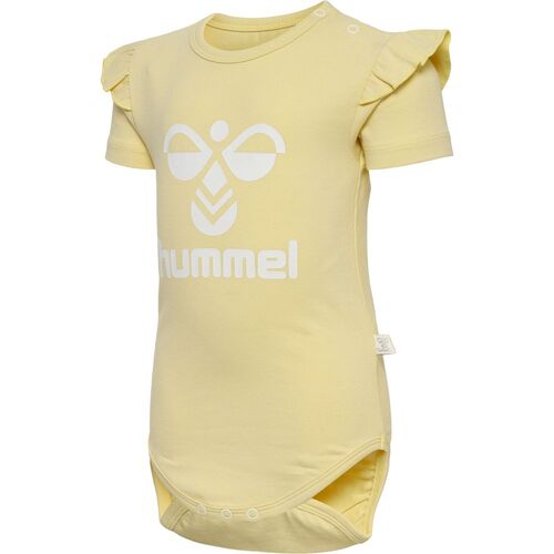 Hummel hmlDREAM RUFFLE BODY S/S - italian straw