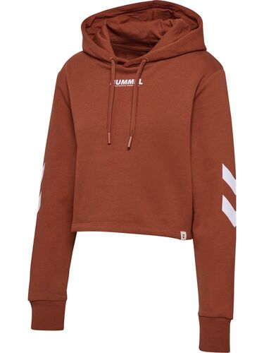 Hummel hmlLEGACY WOMAN CROPPED HOODIE - arabian spice
