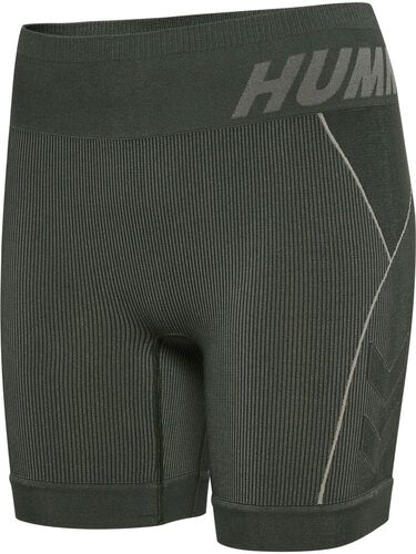 Hummel hmlTE CHRISTEL SEAMLESS SHORTS - climbing ivy/seagrass melange
