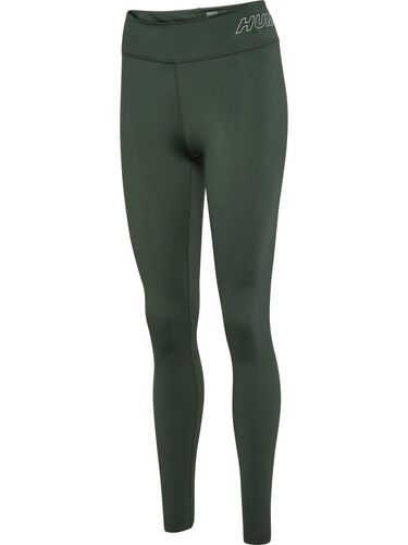 Hummel hmlTE FUNDAMENTAL MID WAIST TIGHTS - climbing ivy