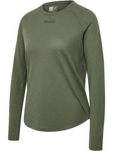 Hummel hmlMT VANJA T-SHIRT L/S - deep lichen green