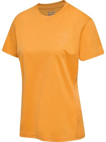 Hummel hmlACTIVE PL JERSEY S/S WOMAN - blazing orange