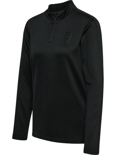 Hummel hmlACTIVE PL HALF ZIP WOMAN - black