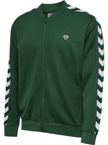 Hummel hmlARCHIVE REGULAR POLY ZIP JACKET - dark green