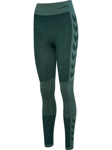 Hummel hmlCLEA SEAMLESS MID WAIST TIGHTS - green gables/garden topiary me