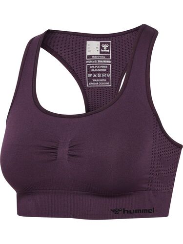 Hummel hmlSHAPING SEAMLESS SPORTS TOP - plum perfect