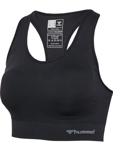 Hummel hmlTIF SEAMLESS PADDED SPORTS BRA - black