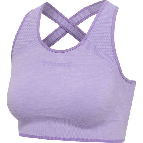 Hummel hmlMT UNA SEAMLESS SPORTS TOP - lavender melange