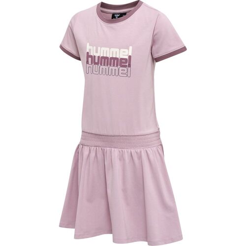 Hummel hmlCLOUD DRESS S/S - dawn pink