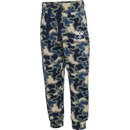 Hummel hmlSTEEN AOP PANTS - vetiver