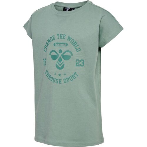 Hummel hmlMALIN T-SHIRT S/S - chinois green