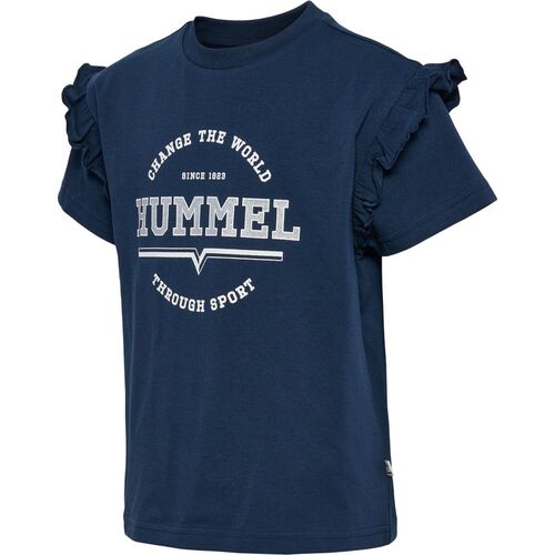 Hummel hmlVIOLET T-SHIRT S/S - dress blues