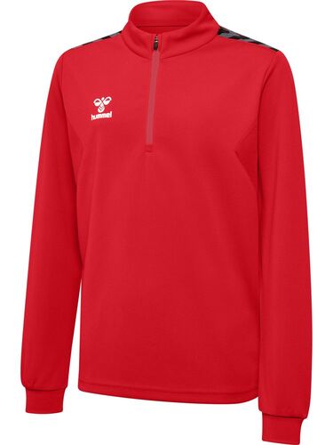 Hummel hmlAUTHENTIC HALF ZIP SWEAT KIDS - true red