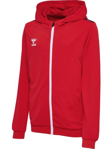 Hummel hmlAUTHENTIC PL ZIP HOODIE KIDS - true red