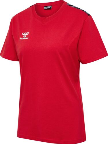 Hummel hmlAUTHENTIC CO T-SHIRT S/S WOMAN - true red