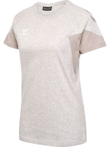 Hummel hmlTRAVEL T-SHIRT S/S WOMAN - light grey melange