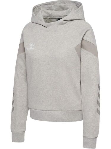 Hummel hmlTRAVEL SWEAT HOODIE WOMAN - light grey melange