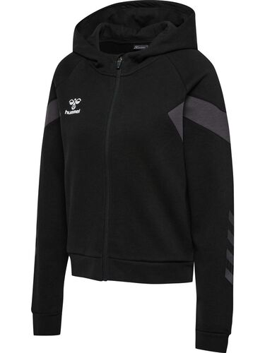 Hummel hmlTRAVEL ZIP HOODIE WOMAN - black