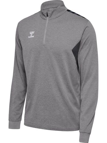 Hummel hmlAUTHENTIC HALF ZIP SWEAT - grey melange