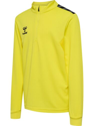 Hummel hmlAUTHENTIC HALF ZIP SWEAT KIDS - blazing yellow