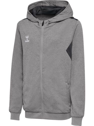 Hummel hmlAUTHENTIC PL ZIP HOODIE KIDS - grey melange