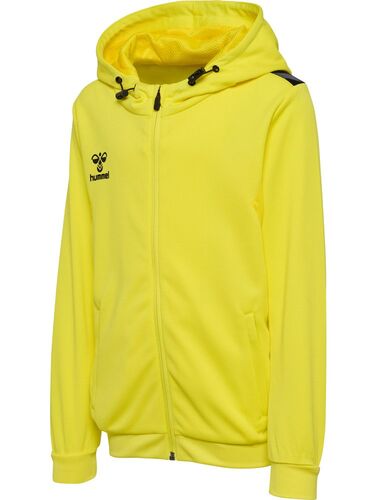 Hummel hmlAUTHENTIC PL ZIP HOODIE KIDS - blazing yellow