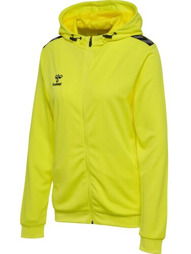 Hummel hmlAUTHENTIC PL ZIP HOODIE WOMAN - blazing yellow
