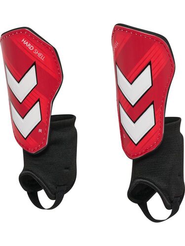 Hummel HML SHIN GUARDS HARD SHELL - pompeian red