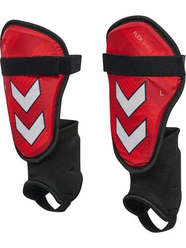 Hummel HML SHIN GUARDS FLEX SHELL - pompeian red