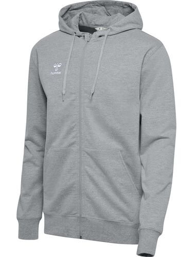 Hummel hmlGO 2.0 ZIP HOODIE - grey melange