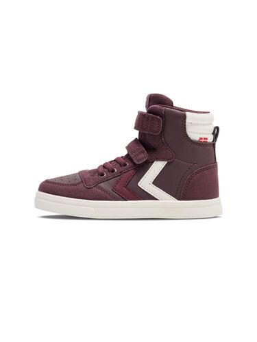 Hummel SLIMMER STADIL LEATHER HIGH JR - catawba grape