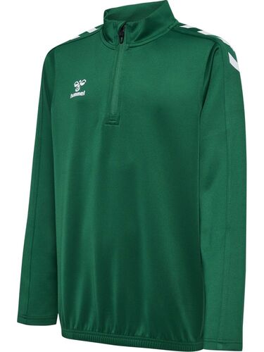Hummel hmlCORE XK HALF ZIP POLY SWEAT KIDS - evergreen