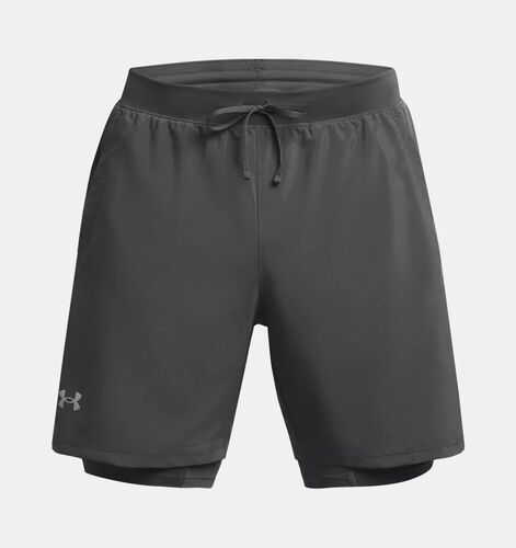 Under Armour Ua Launch 7 2-In-1 Short - castlerock
