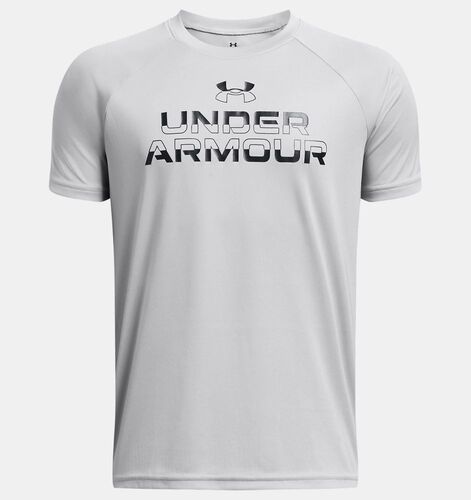 Under Armour Ua Tech Split Wordmark Ss - mod gray