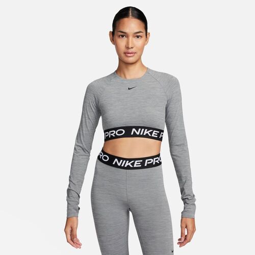 Nike Pro Dri-FIT verk�rztes Longsleeve-Oberteil f�r Damen