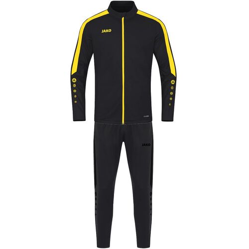 Jako Trainingsanzug Polyester Power - schwarz/citro