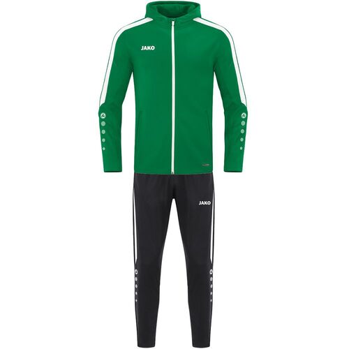 Jako Trainingsanzug Polyester Power mit Kapuze - sportgr�n