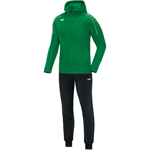 Jako Trainingsanzug Polyester Classico mit Kapuze  - sportgr�n