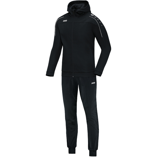 Jako Trainingsanzug Polyester Classico mit Kapuze  - schwarz