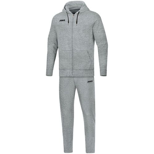 Jako Jogginganzug Base mit Kapuze - hellgrau meliert