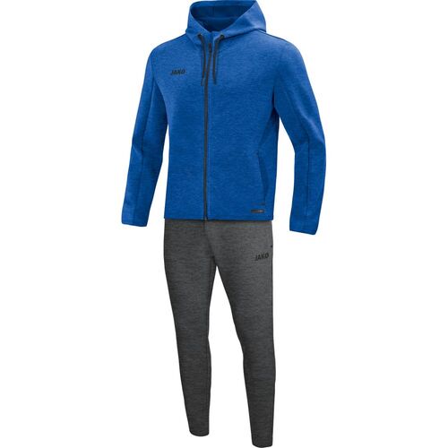Jako Jogginganzug Premium Basics mit Kapuze - royal meliert