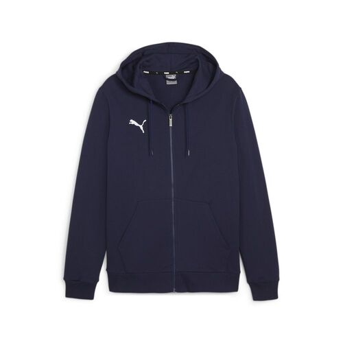 Puma teamGOAL Casuals Hooded Jacket Jr - blau