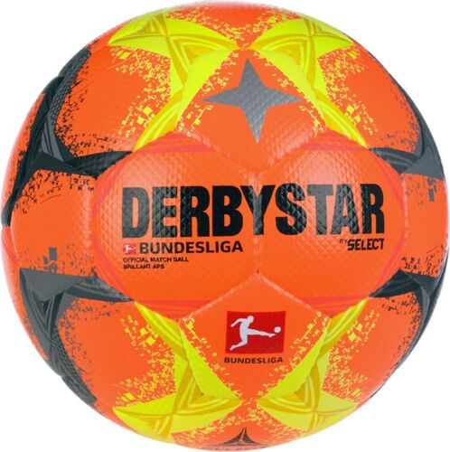 Derbystar Bundesliga Winterball Schneeball Brillant APS High Visible 2022/2023 - orange/gelb