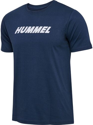 Hummel Hmlelemental Logo Cotton Tee - dress blues