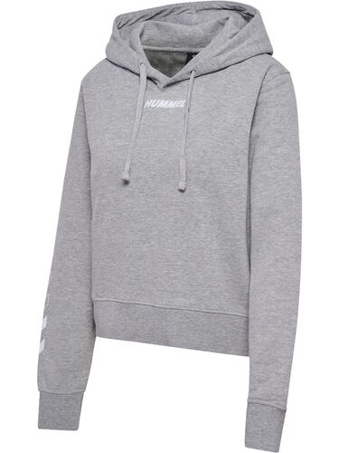 Hummel Hmlelemental Short Hoodie Woman - grey melange