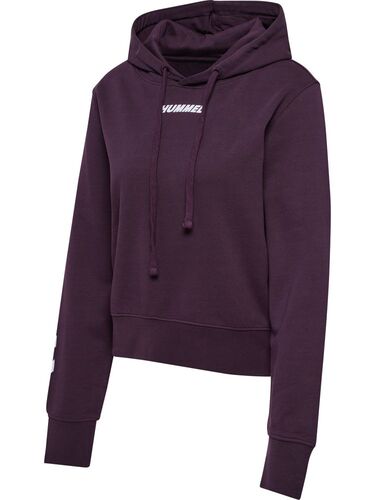 Hummel Hmlelemental Short Hoodie Woman - plum perfect