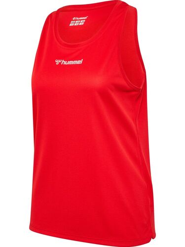 Hummel Hmlrun Singlet S/L Woman - tango red