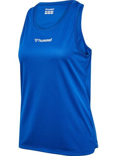 Hummel Hmlrun Singlet S/L Woman - true blue