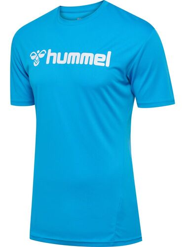 Hummel Hmllogo Jersey S/S - diva blue